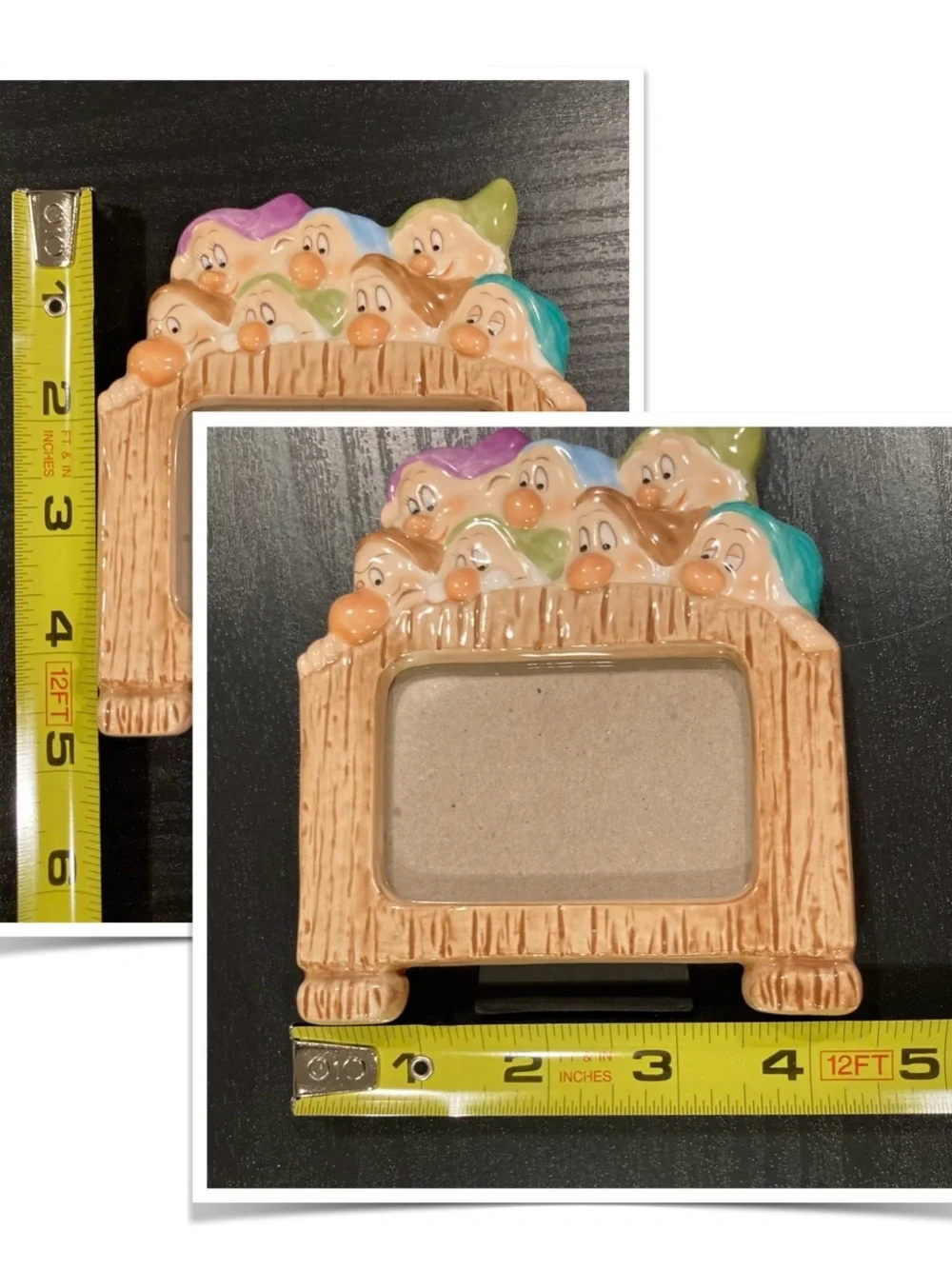 The Walt Disney Co. The Seven Dwarfs Photo Frame, 1980’s, by Burnes®️